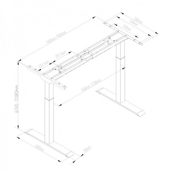Bàn nâng hạ thông minh Ergonomic ED123