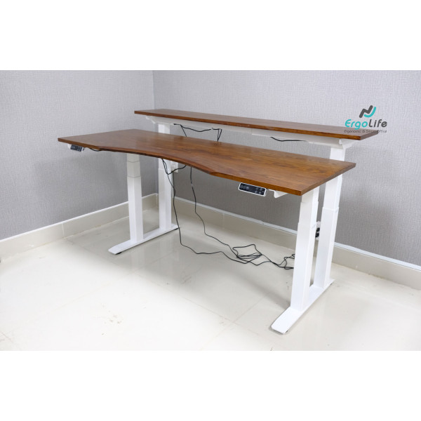 Bàn nâng hạ thông minh Ergonomic ERD-2300 Dual (4 chân) Mặt Sồi