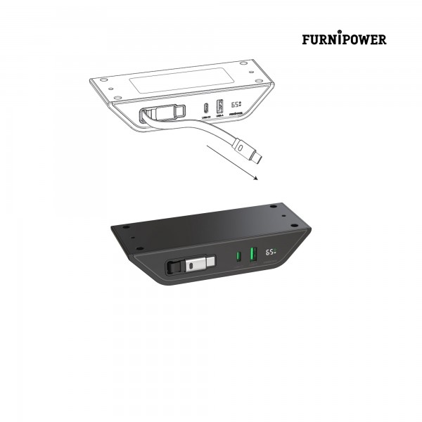 Ổ cắm điện trên mặt bàn APEX001-HNG