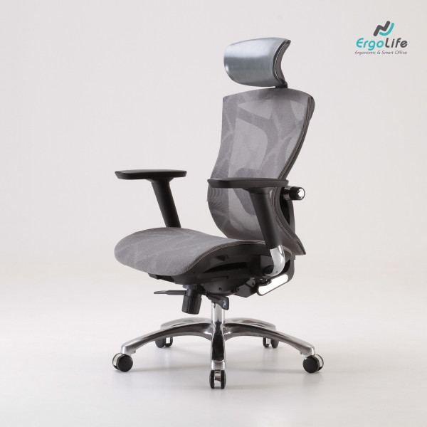 Ghế Công Thái Học V1 Đen/Xám