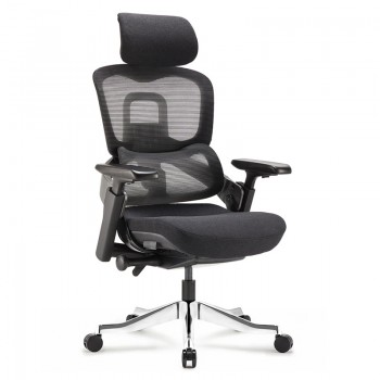 Ghế Công Thái Học Cao Cấp MC-1137E Đen/Xám