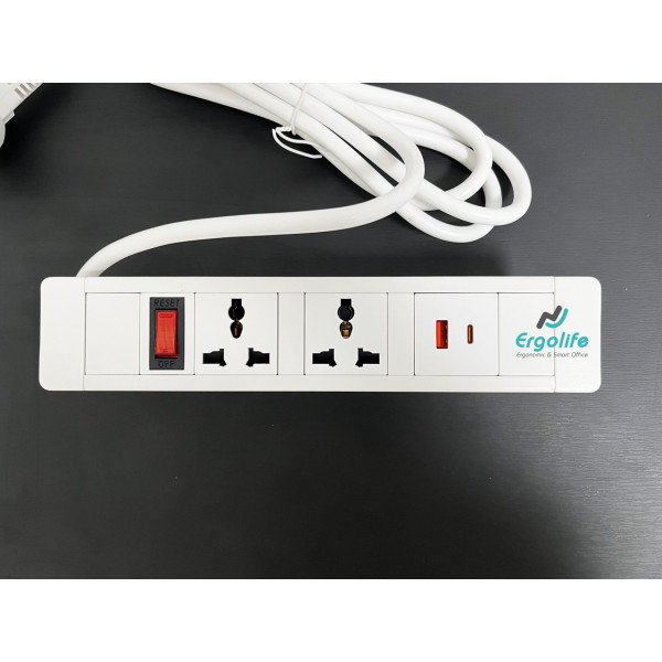 Ổ cắm điện âm bàn hoặc âm vách ngăn OEXH605