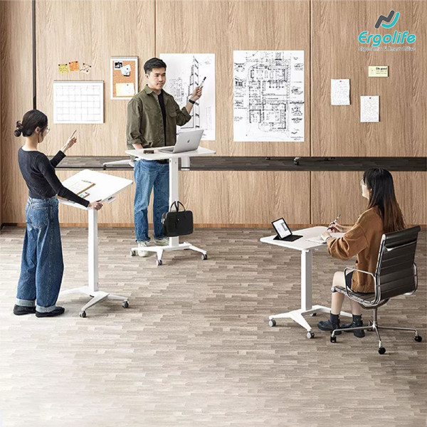 Bàn nâng hạ thông minh Ergonomic FWS12-1 (mặt bàn chỉnh nghiêng)