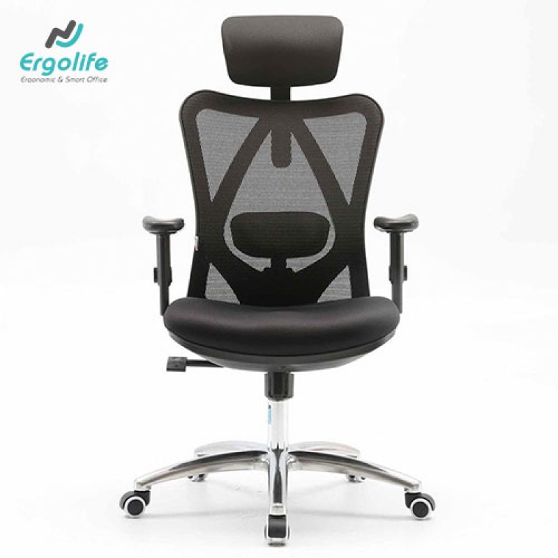Ghế Công Thái Học M18 Đen/Xám