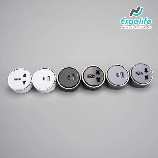 Chấu cắm cho ổ điện bàn họp NTL3 có đèn