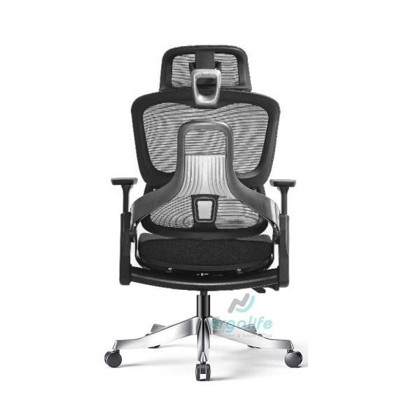 Ghế Công Thái Học Cao Cấp MC-1137E Đen/Xám