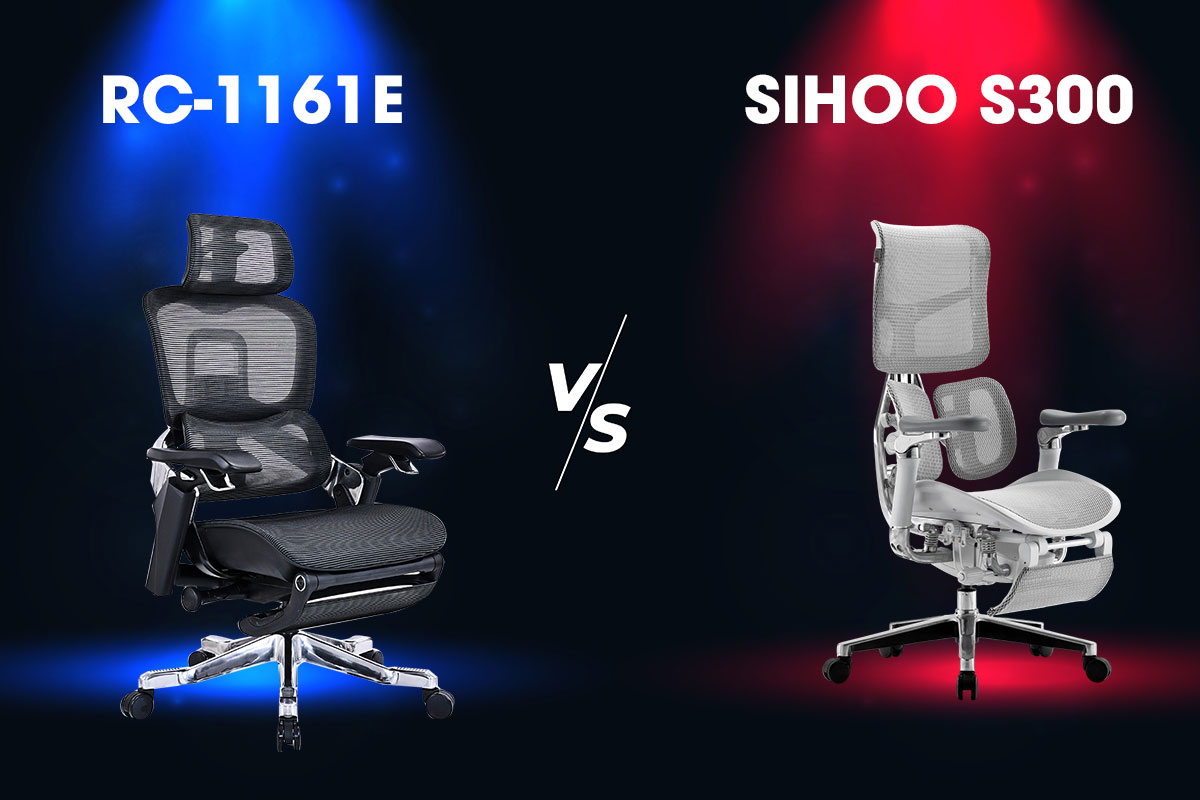 So sánh ghế công thái học Sihoo S300 và RC-1161E