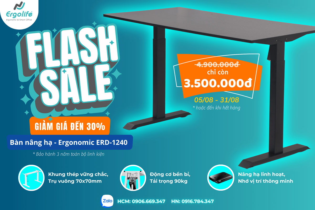 TRẢI NGHIỆM BÀN NÂNG HẠ CÔNG THÁI HỌC VỚI GIÁ CỰC SỐC, CHỈ TỪ 3.500.000Đ